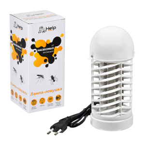 Лампа-ловушка HELP для уничтожения летающих насекомых 220В 20см