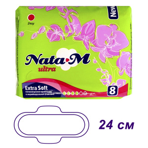 Прокладки гигиенические NATAM Ultra Extra Soft SМ240ТС 8шт
