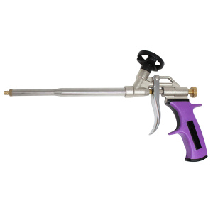 Пистолет ZOLDER  Люкс 701Т1, для монтажной пены, фиолетовая ручка