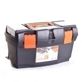 Ящик для инструментов BLOCKER Master, 16', 41*21*23 см, серо-свинцовый/оранжевый