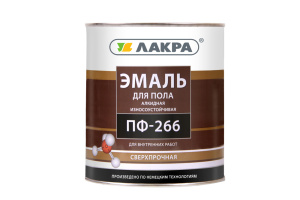 Эмаль ПФ-266 ЛАКРА золотисто-коричневая (3кг)