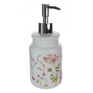 Дозатор для жидкого мыла АКВАЛИНИЯ Flowers, керамика, цветы (CE2074AA-LD)