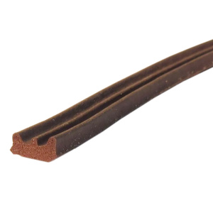 Уплотнитель для окон и дверей 'УДАРНИК' E-профиль (9*4мм) 6м коричневый