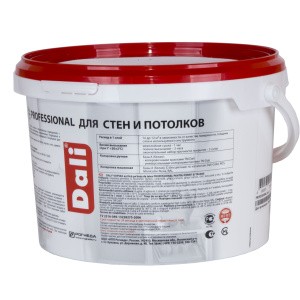 Краска для стен и потолков, моющаяся DALI Professional, база А гл.мат (2.5л)