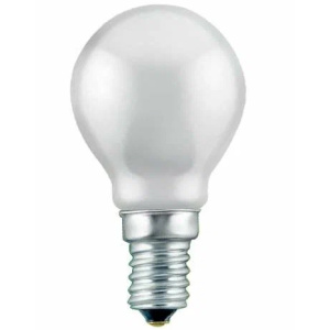 Лампа накаливания FAVOR P45 40W E14 FR (ДШМТ 230-40 E14) шарик матовый