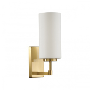 Бра ODEON LIGHT  Kasali  E27 40W (4990/1W)матовый золотой белое стекло