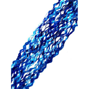Дождик новогодний Синие волны ПЭТ, 9х100 см арт.91136