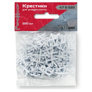 Крестики пластиковые РЕМОКОЛОР 2 мм 200 шт 47-0-020