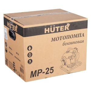 Мотопомпа HUTER MP-25 для чистой воды, 130 л/мин., 1,5 л.с., бак 0,7 л., 7,5 кг