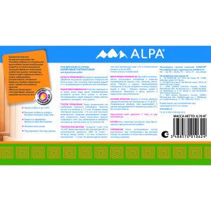 Лак ALPA для бани и сауны полуматовый (0,75л)