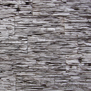 Камень декоративный Сланец Тонкослойный, Серый Массив (0,5кв.м)бетон