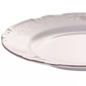 Тарелка десертная THUN Констанция Серый орнамент КСТ0024 19см