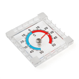 Термометр оконный биметаллический ТББ 7x7,5см