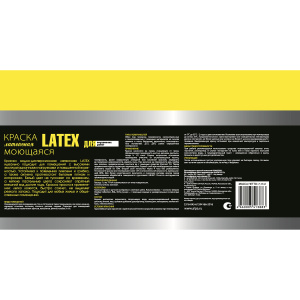 Краска ELEMENT LATEX, латексная, моющаяся (4.5л)