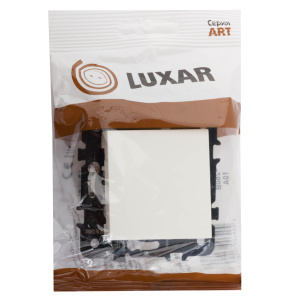 Выключатель LUXAR Art 1-клавишный сл.кость б/рамки 250В 10А (15.001.04)
