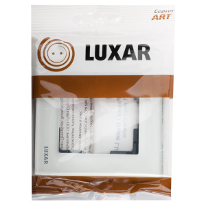 Рамка LUXAR Art на 1 мест. белое стекло (15.901.20)