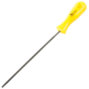 Напильник круглый  Hobbi для заточки пильных цепей 4х200мм, пластмассовая ручка
