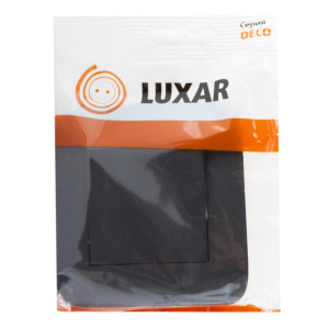Выключатель LUXAR Deco 1-клавишный венге с рифленой рамкой 250В 10А (10.001.02)