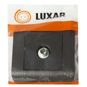 Розетка LUXAR Deco TВ оконечная венге с рифленой рамкой (10.040.02)