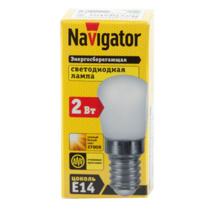Лампа светодиодная Navigator Е14 Т26 2W для бытовых приборов max нагрев 40С