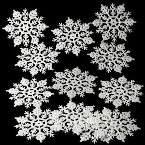 Украшение новогоднее Снежинка Kaemingk 8-10см серебро в ассортименте