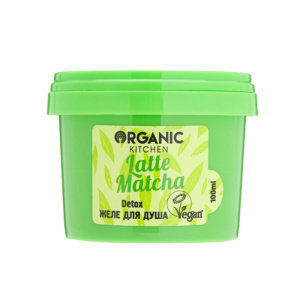 Гель для душа Organic Kitchen Detox, Latte matcha 100мл