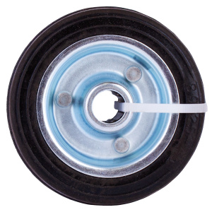 Колесо с резиновой шиной, 80мм, нагрузка до 50кг, сталь (349860)
