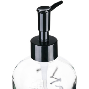 Дозатор для жидкого мыла MOROSHKA Graffity, 8х8х17,5 см, прозрачный