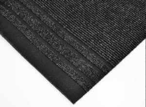 Покрытие ковровое Rekord 866 чёрный (резина) 1м