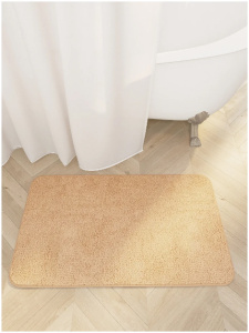 Коврик для ванной АКВАЛИНИЯ Woolly, 50х80 см, кремовый (5080)