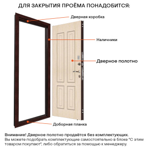 Дверь входная стальная Хит 6 NOVA черный шелк/листвен. белая 960х2050х90мм, прав.