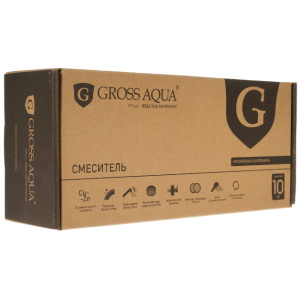 Смеситель для ванны GROSS AQUA Alfa с длинным изливом 7211313C-35S