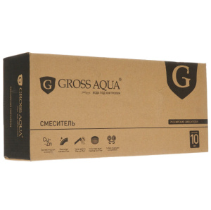 Смеситель для ванны GROSS AQUA Evo (7121297С-35L(F)) с длинным изливом