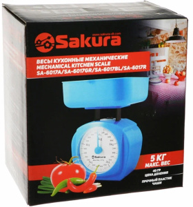 Весы кухонные SAKURA SA-6017GR 5кг