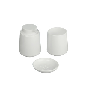 Дозатор для жидкого мыла АКВАЛИНИЯ Блум, белый, пластик (PS0279BA-LD)