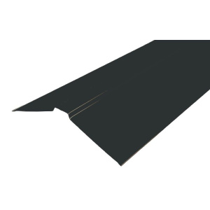 Планка конька плоского (150х150х2000) RAL7024 серый графит