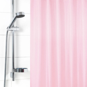 Штора для ванной ВИЛИНА Бриллиант 180х180 см, ромб-светло-розовая