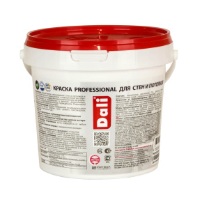 Краска для стен и потолков, моющаяся DALI Professional, база С гл.мат (0.9л)