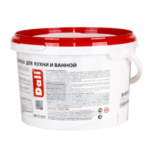 Краска для кухни и ванной, моющаяся DALI Professional база А гл.мат (2.5л)