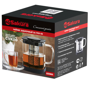 Чайник заварочный SAKURA SA-TP01-06 600мл