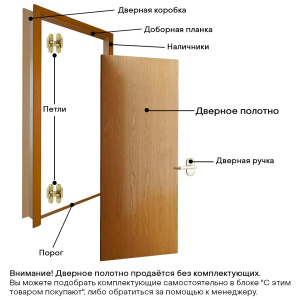 Дверь межкомнатная Турин_501.1.60 ЭКО-шпон Серый