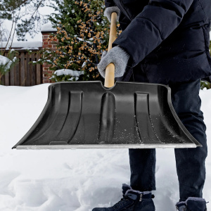 Лопата для уборки снега пластиковая, без черенка, 350х350 мм