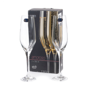 Набор бокалов для шампанского BOHEMIA CRYSTAL Амороссо 40651 200мл 2шт