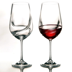 Набор бокалов для вина BOHEMIA CRYSTAL Турбуленция 40774 550мл 2шт