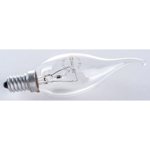 Лампа накаливания TDM 40 Вт-230 В-Е14  (SQ0332-0015) свеча на ветру прозрачная