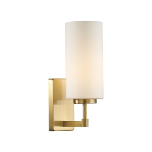 Бра ODEON LIGHT  Kasali  E27 40W (4990/1W)матовый золотой белое стекло