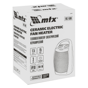 Тепловентилятор керамический MTX FHC-1500 3 режима 750/1500Вт