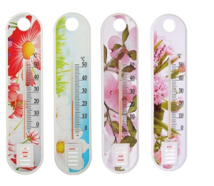 Термометр оконный комнатный Цветок от 0°C до +50°C