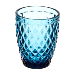 Набор стаканов для воды Ромб 200мл (6шт) синий