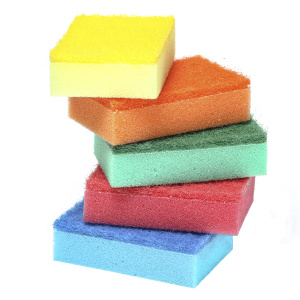 Набор губок для мытья посуды HOMEX Очень Цветные 5985 5шт